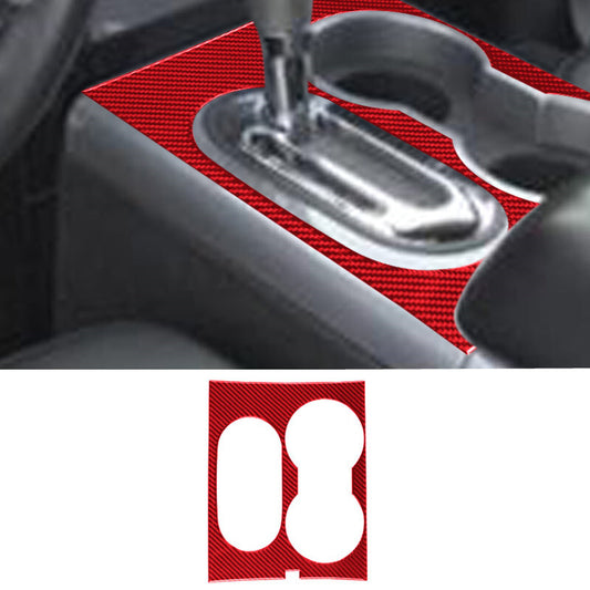 2Pcs Red Carbon Fiber Side AC Air Vent Cover Trim for Dodge for RAM 1500 2009-2012 v
