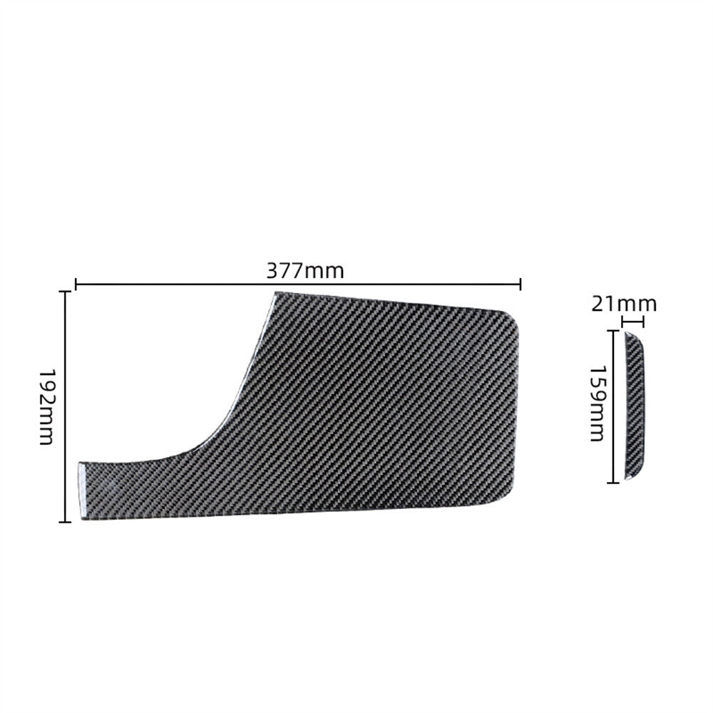 Carbon Fiber Center Console Armrest Box Panel Cover for Porsche Taycan 2019-2022