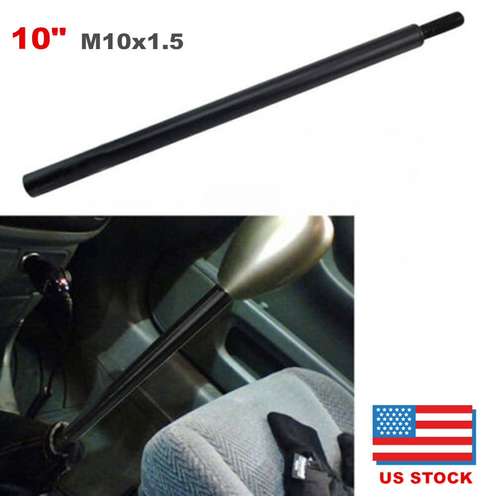 10-inch Black Shift Knife Extension Lever for Manual Shifters - Extended Aluminum n