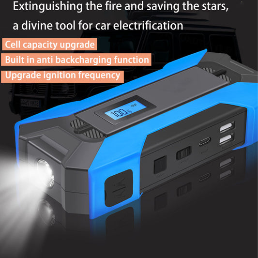 12V 2000A Car Jump Starter Intensifier Jumper Cable Portable Power Bank Battery Charger