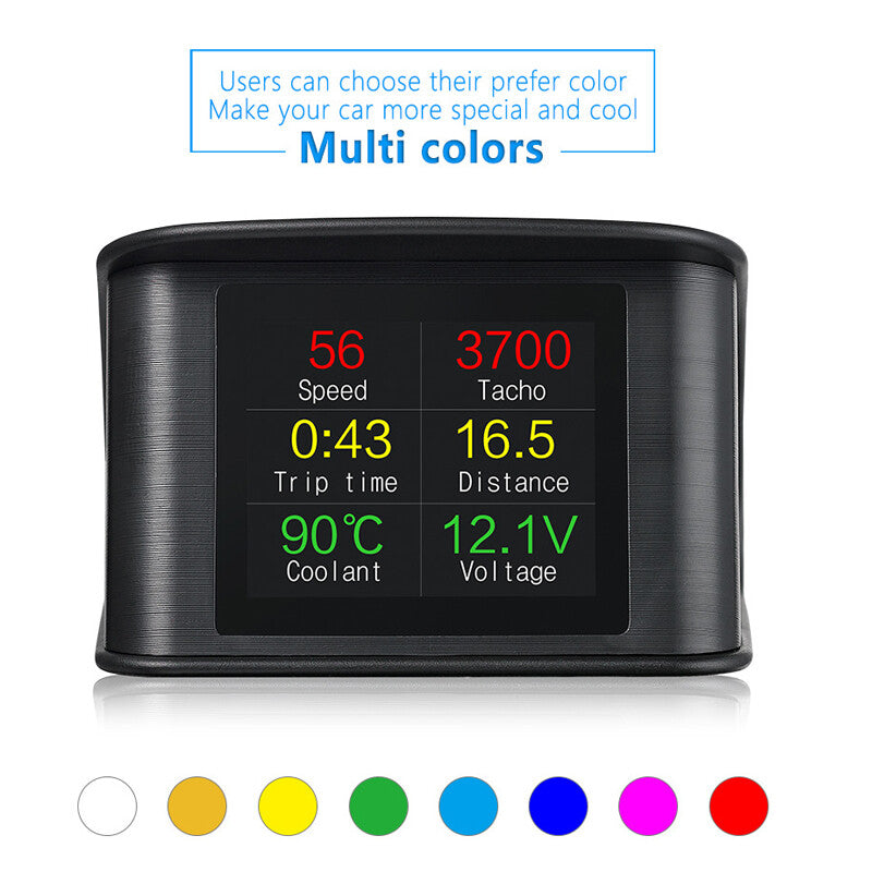 for Smart OBD HUD Meter Digital Speedometer Display Head-Up Meter Durable v