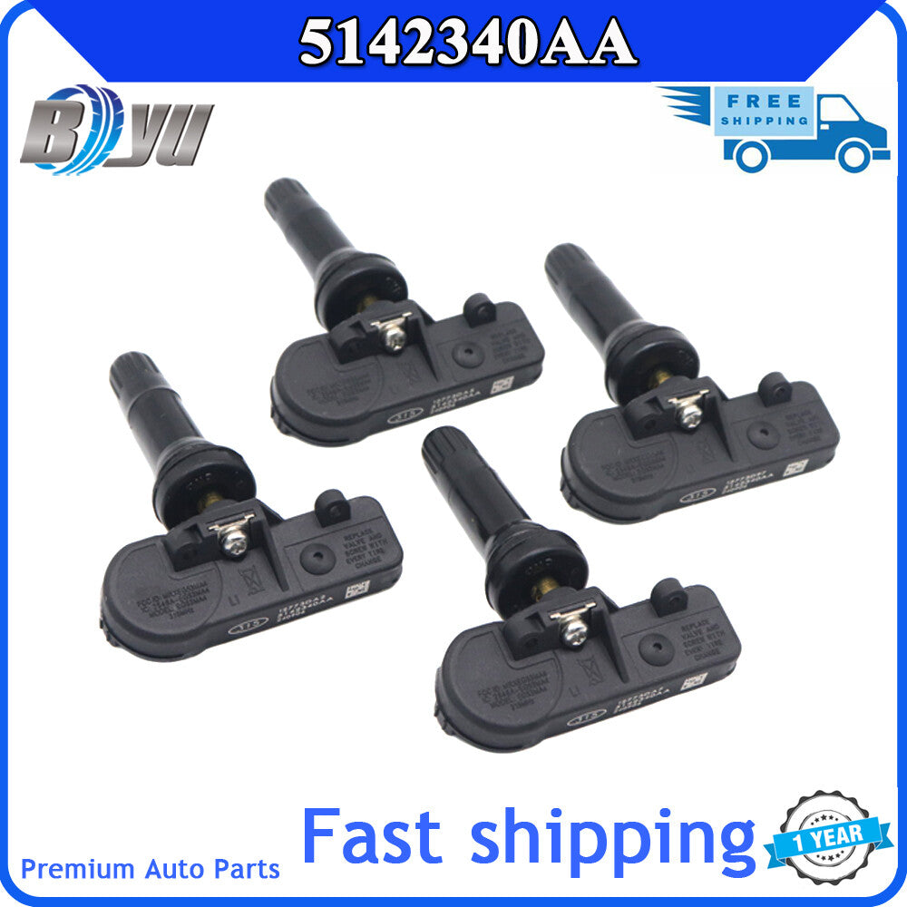 Tire pressure monitoring system sensor 4pcs suitable for Chrysler for Dodge for Jeep 5142340AA v