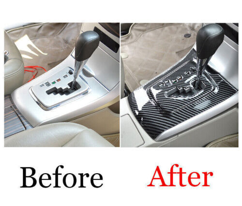for Toyota for Corolla CVT Carbon Fiber Grain Center Console Dash Gearbox 2009-2013