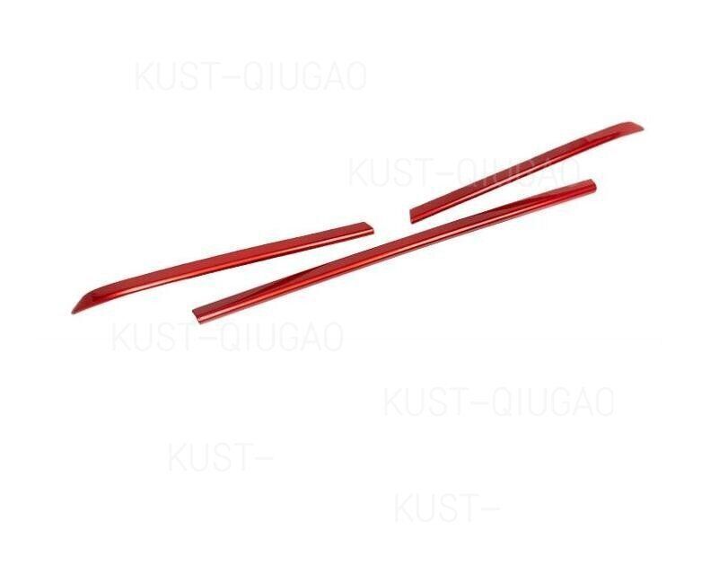 for AUDI Q7 SQ7 2020-2023 Red Stainless steel trunk trim strip cover trim 3pcs n