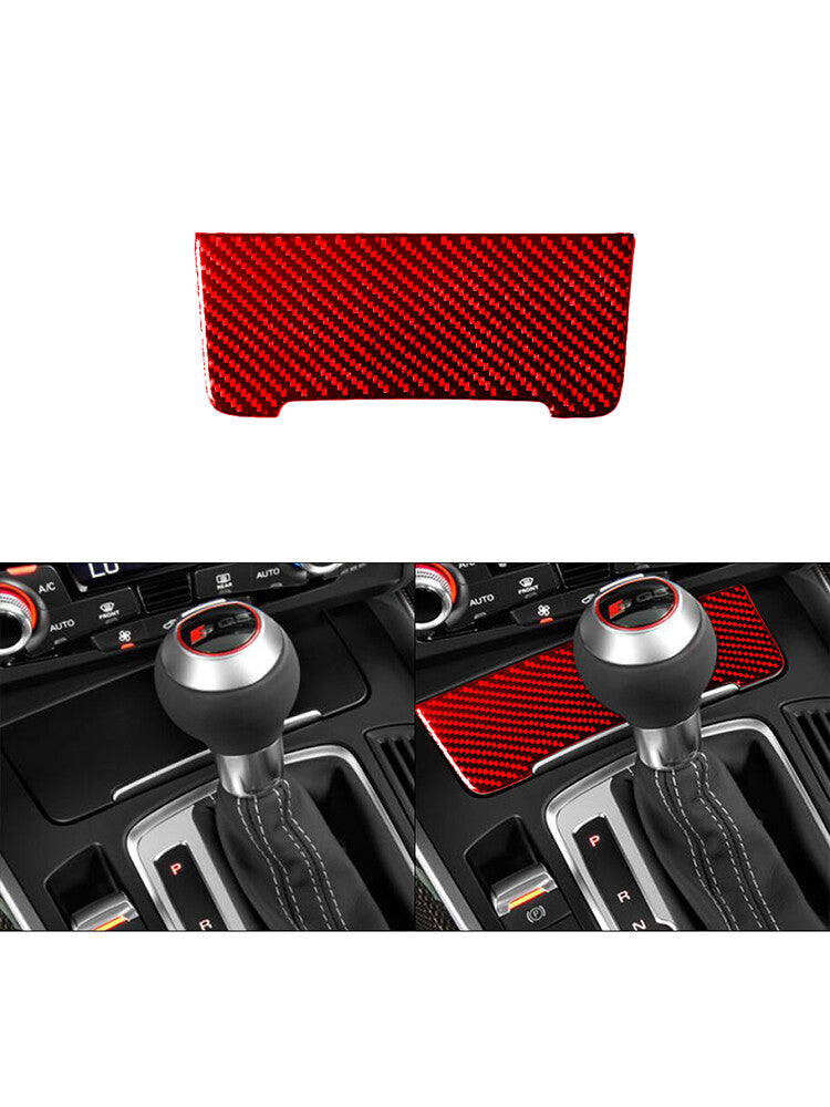 Red Carbon Fiber Interior Gear Shift Frame Cover Trim for Lexus RX300 1998-2003 v