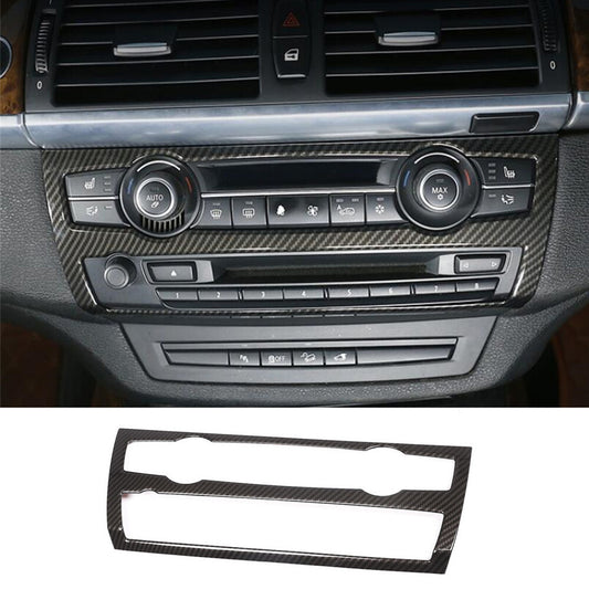 Carbon ABS Air Conditioner Volume Button Switch Trim for BMW X5 E70 X6 E71 08-13
