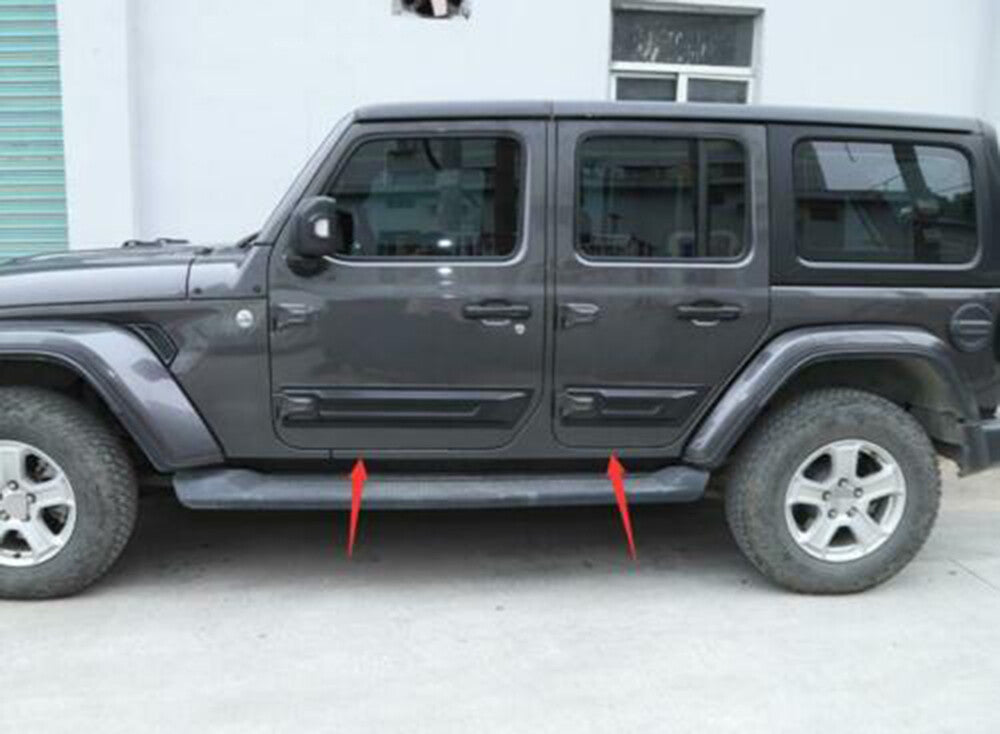 Side Door Body Molding Anti-scratch Guard Cover for Jeep for Wrangler JL JT 2018-24