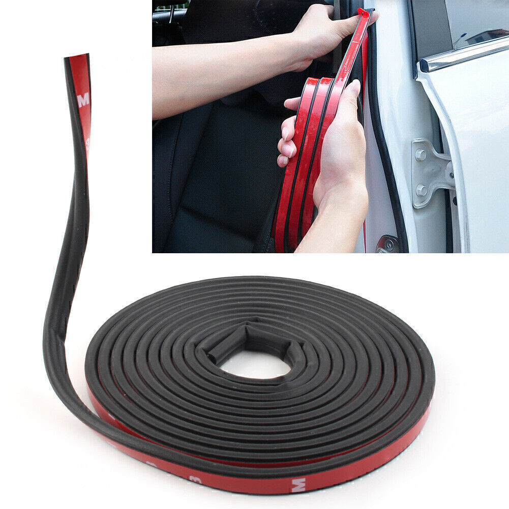 4M/13FT B-Shape Trim Rubber Strip Fit Car Door Edge Seal Hollow Weather-strip Q