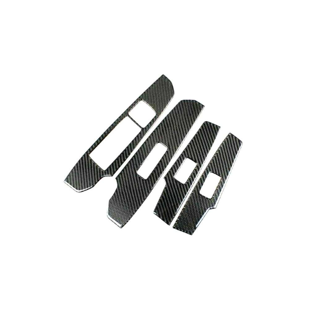 4Pcs Window Switch Panel Tirm Cover Kit Carbon Fiber For IS250 IS350 2013-2019