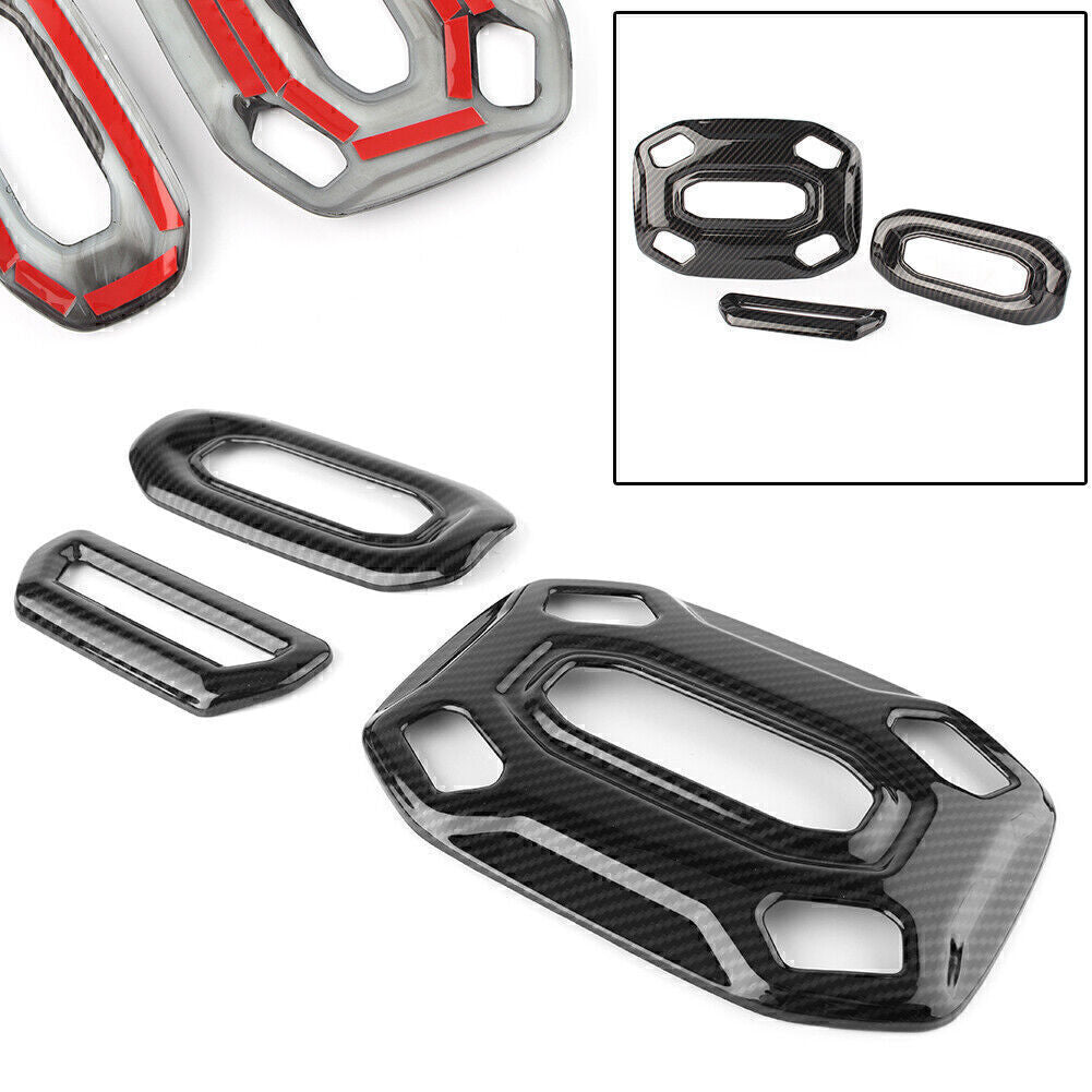 ABS Carbon Fiber Roof Reading Lamp Light Cover Trim for 2018 for Jeep for Wrangler JL