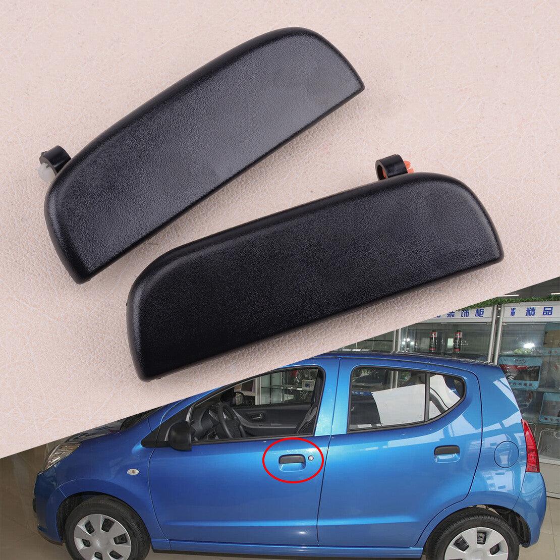 Front Pair Exterior Outer Door Handle Fit for for Suzuki Alto Carry for Jimny 09-13 New v