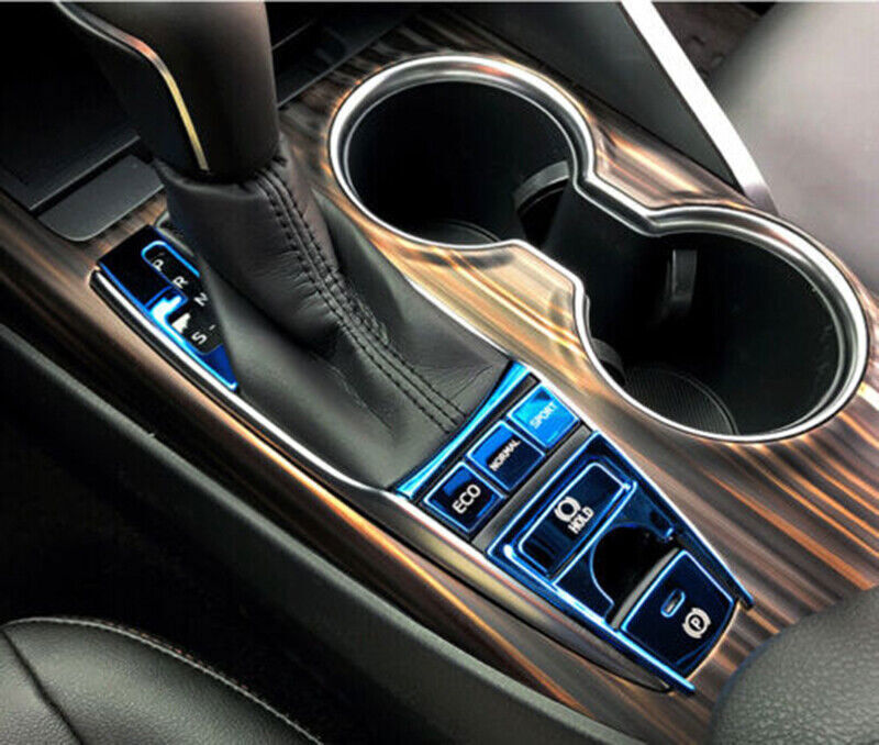 For Toyot@a for Camry 2020-2023 Blue Inner Console Shift Panel Button sticker Cover n