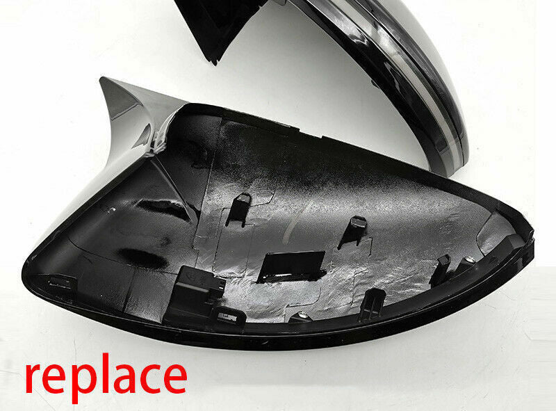 Replace for Nissan Sentra Sylphy 2020-23 Carbon ABS Rear View Mirror Cover Trim