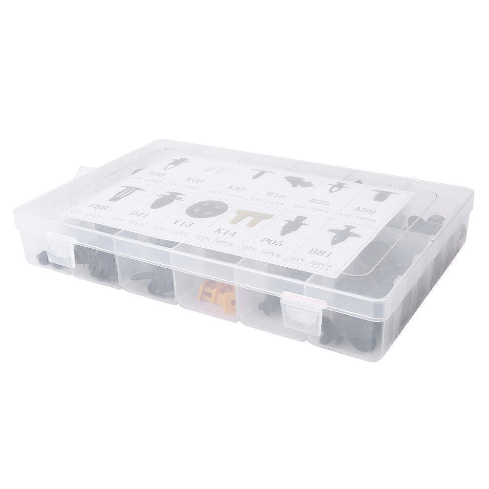 250pcs Set Plastic Car Push Pin Rivet Trim Clip Assortment Kit for Nissan