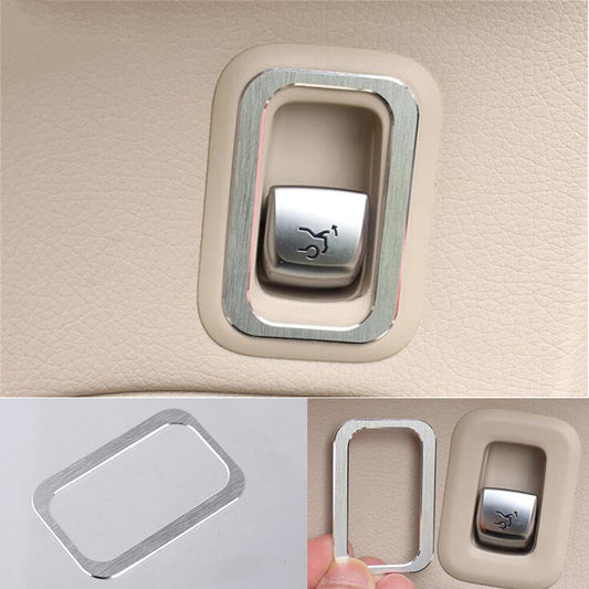 Alloy Silver Door Tailgate Switch Button Cover for Benz C GLC Class W205 2015-21
