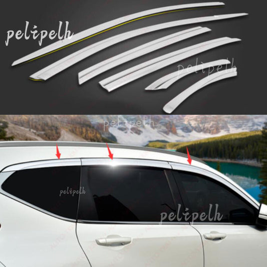 for Honda CR-V CRV 2023-24 Chrome Window Visor Vent Shades Sun Rain Guard Cover