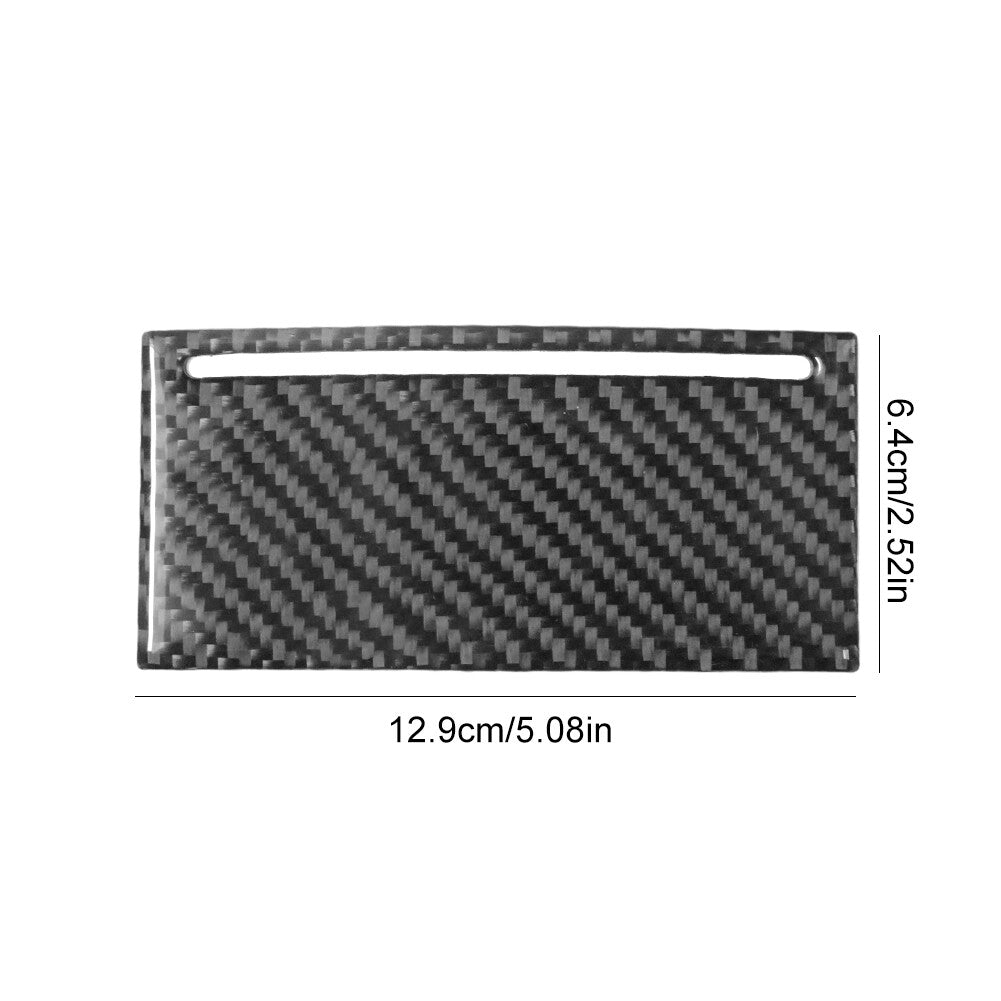 Carbon Fiber Interior Rear Storage Box Cover Trim for Volkswagen for Passat 2006-11