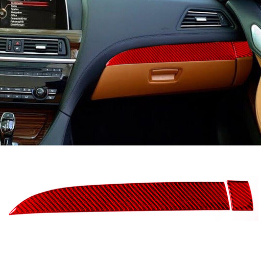 2pcs Red Carbon Fiber Rear Door Side Door Cover Trim for Dodge Durango 2014-2020 v