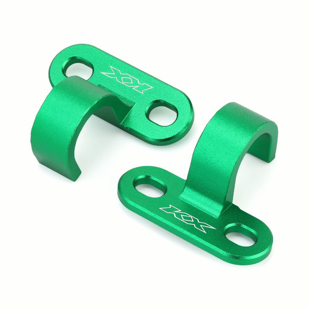 Front Rear Brake Hose Guide Clamps Holder for KAWASAKI KX250F KX450F/X KX 250/X Q