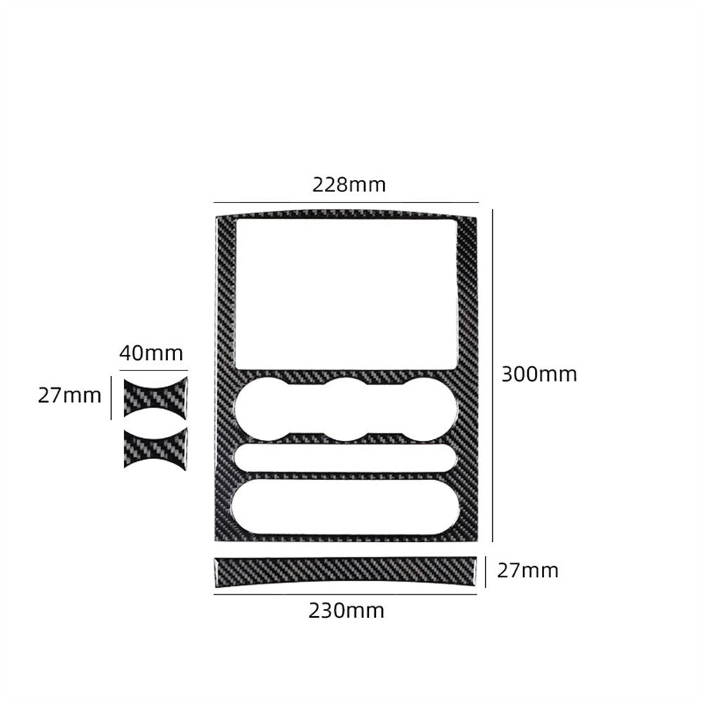 4¡ÁCarbon Fiber Central Control Panel AC Switch Cover for Ford F150 FX4 2004-2008