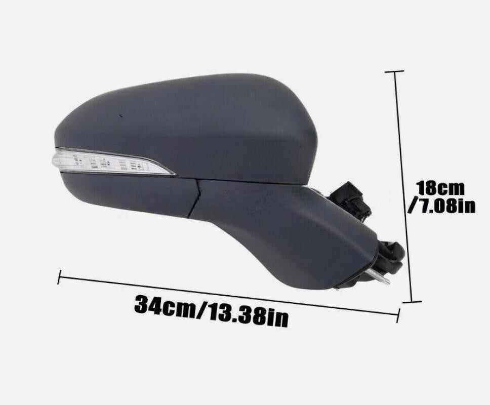 Right Passenger Side Mirror 7Pin Primed Siganl Lamp For Fusion 2015-2020 n