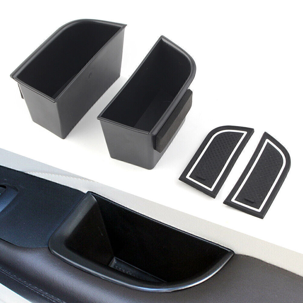 Front Door Handle Armrest Storage Box Tray Bin Kit Fit for Lincoln MKZ 2017-2020