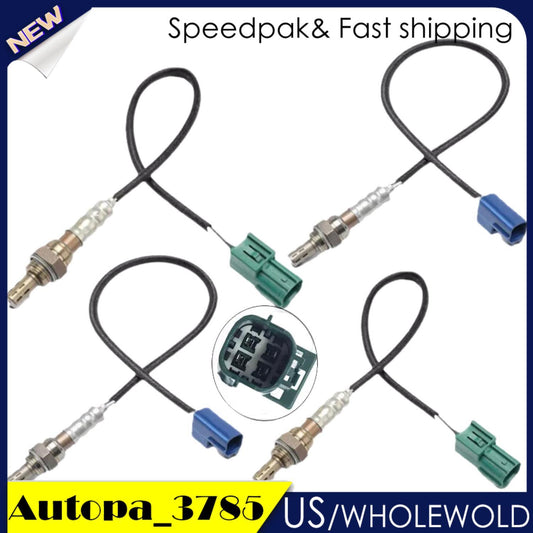 Set of 4 Oxygen O2 Sensors for Nissan Pathfinder 3.5L Upstream Downstream 2004