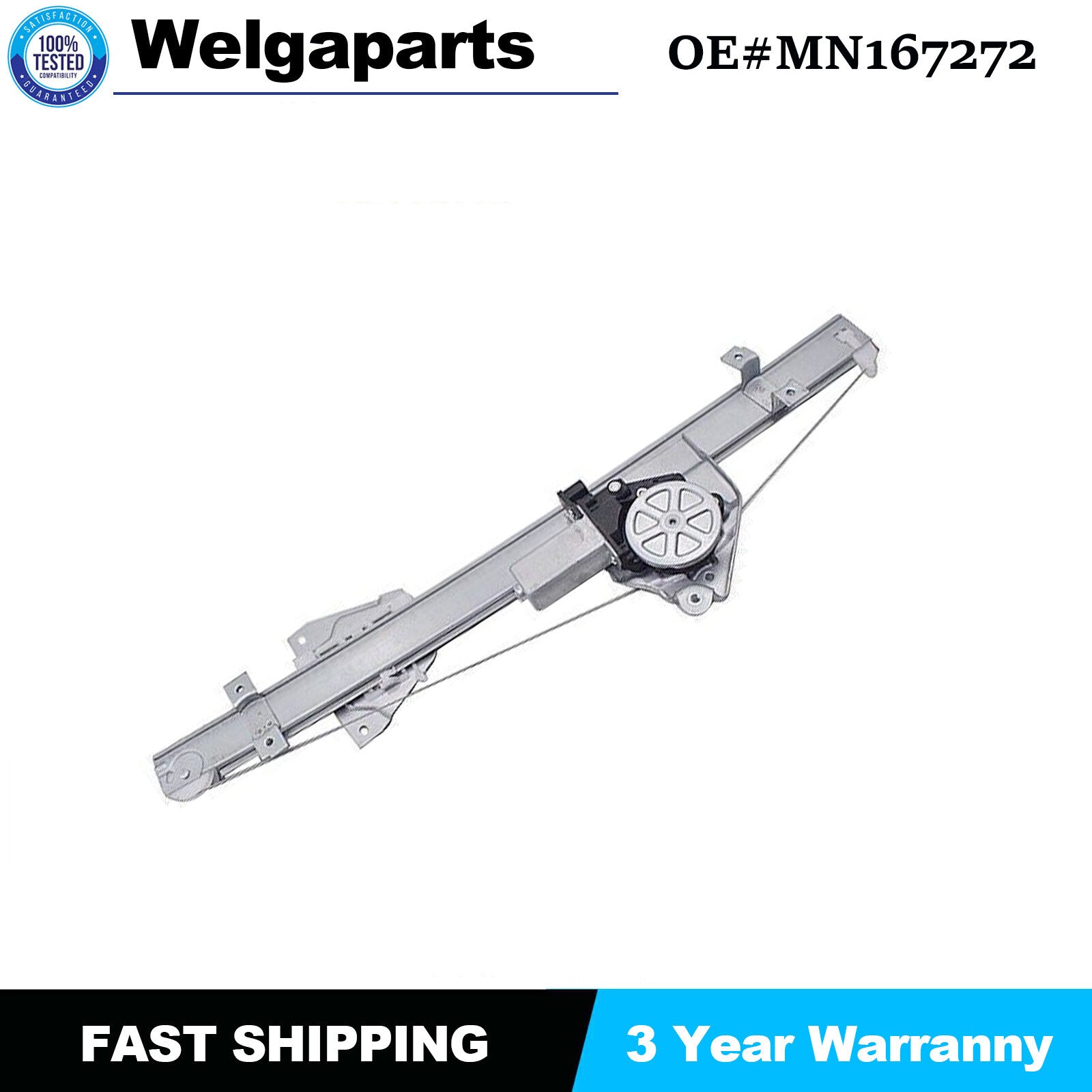 1PC For 2001-2006 Montero Pajero MN167272 Right Door Window Lift Regulator Front