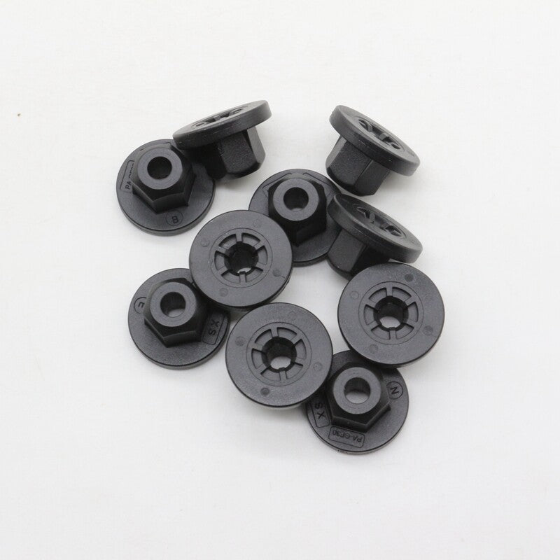 10Pc Black Nylon Rear Fender Liner Retainer Nut for BMW 51161943122