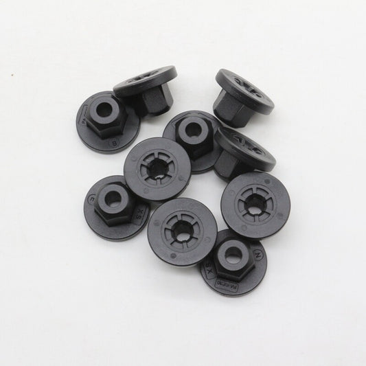 10Pc Black Nylon Rear Fender Liner Retainer Nut for BMW 51161943122