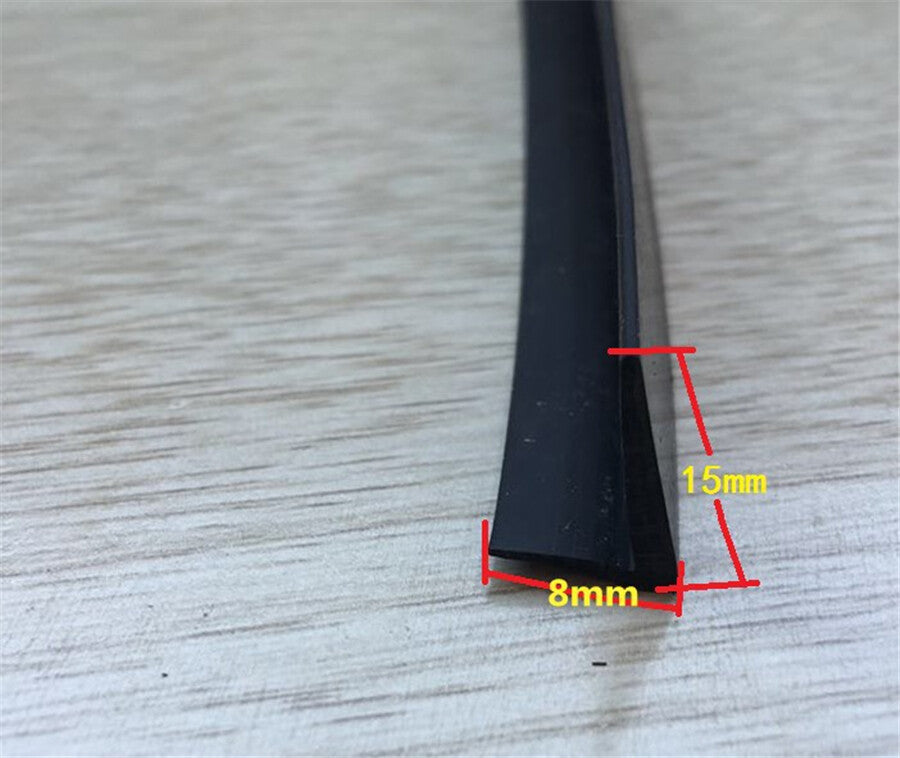 Car Door Window Glass Edge Sealing Strip Protector Rubber V-Shape Weatherstrip
