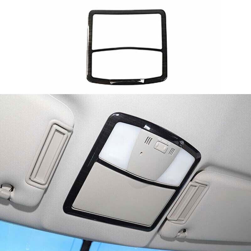Front Reading Lamp Frame Cover Black Wood Grain for Nissan Armada Patrol 2017-24