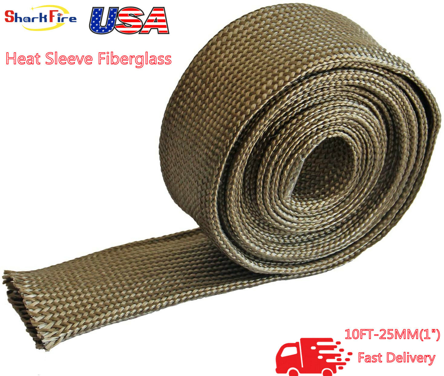 Titanium Heat Wrap Wire Shield Sleeve for Automotive Wiring, Brake Wire, and Cable Protection