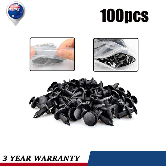 100x 8MM Plastic Rivets Clips for Honda for Kawasaki for Suzuki for Polaris 7661855 15969147