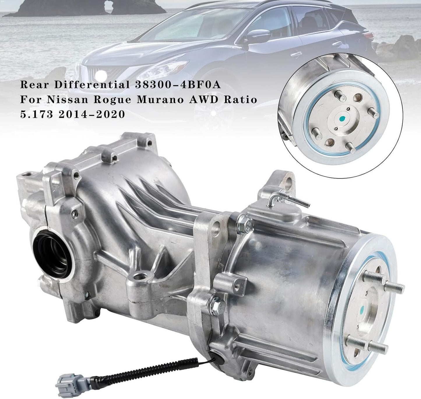New rear bracket/differential assembly AWD 5.173Ratio for Nissan Rogue 14-20 ( ) Q