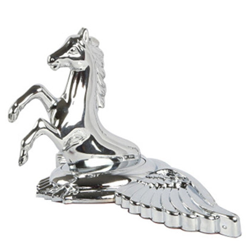 Car hood ornament badge emblem decal pegasus flight horse Chrome Zinc alloy
