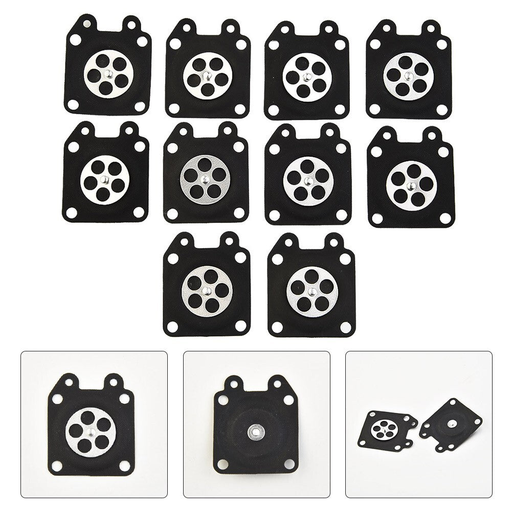 10pcs/Set Motorcycle Metering Diaphragm Rubber/For 95-526 Chainsaw-Parts