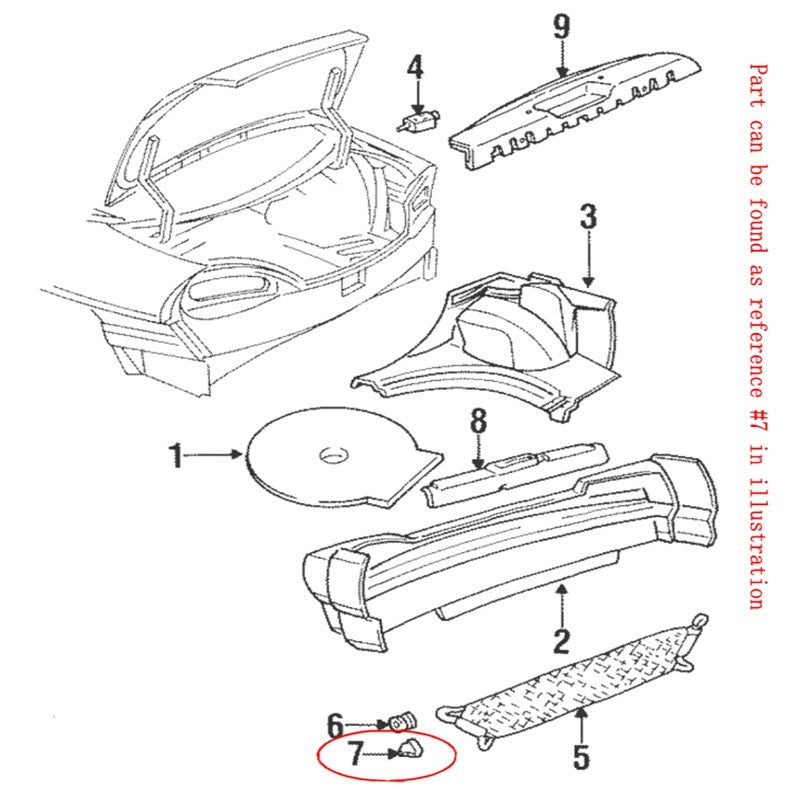 10x Cargo Net Cap Clip Sill Trim Retainer For GM for Buick Skylark for Cadillac Eldorado