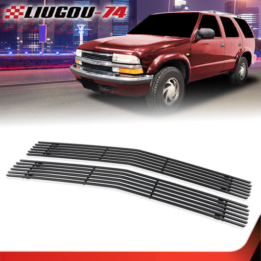 Fits 94-99 for Blazer/c/k Pickup/Suburban/Tahoe Black Billet Grille Insert - v
