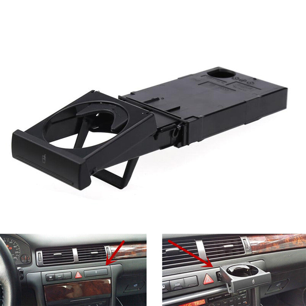 Stretch Folding Stretch Cup Holder Stand Black for AUDI A6 C5 98-05 for A4 1998-2002 Q