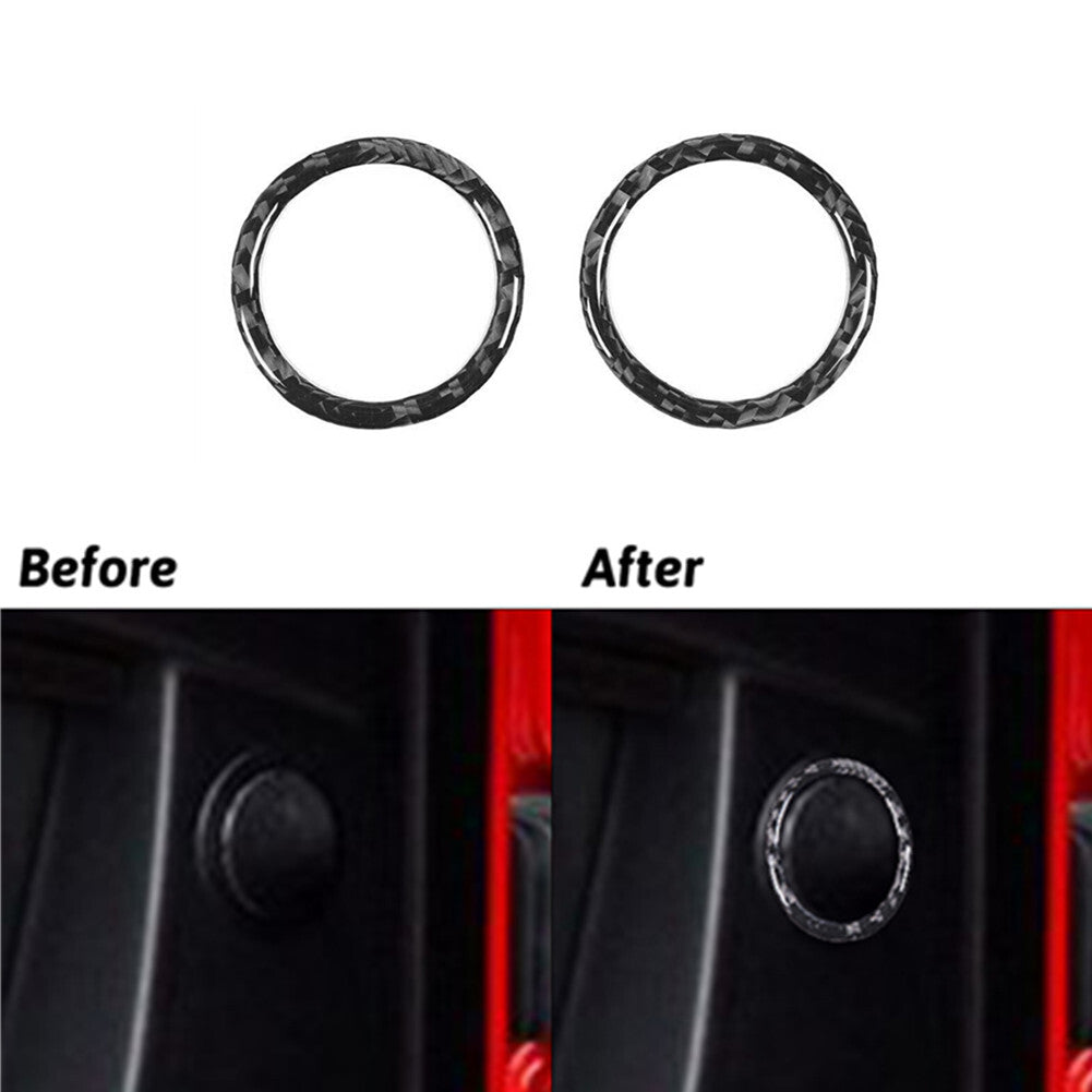 2X Carbon Fiber Rear Door Speaker Frame for Mercedes G-Class G350/G500 2013-2018