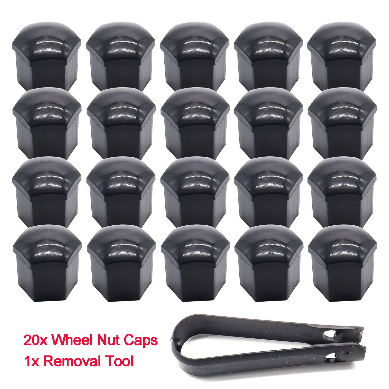Car wheel screws caps for SW19 nuts 19 mm black wheel nuts caps caps caps *20 Q