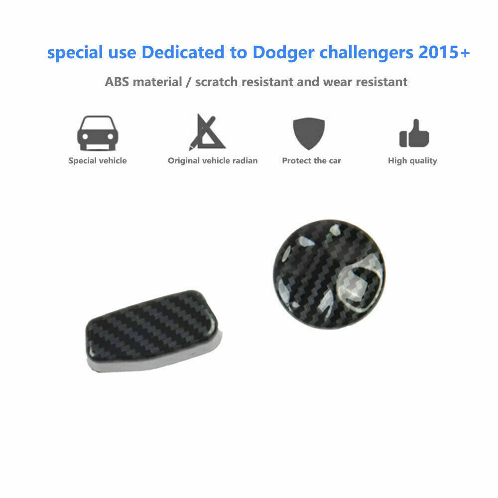 Carbon Fiber for Seat Adjustment Button Cover Trim for Challenger 2010+ Accessories