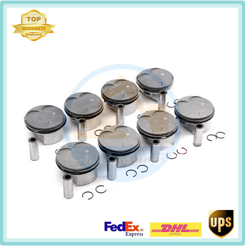 8X N62B44 Pistons Rings Set ¦µ92mm for BMW 645Ci 745i X5 E53 E60 E63 E64 E65 4.4L
