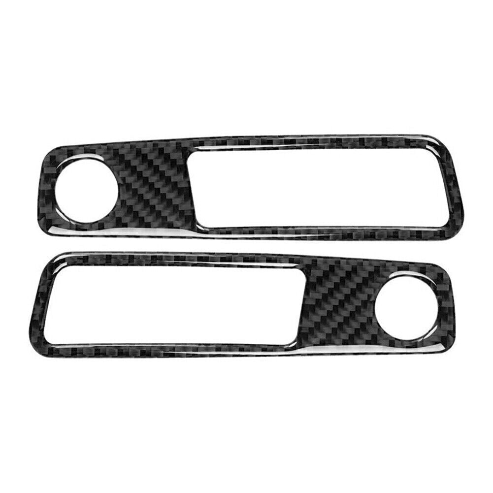 Carbon Fiber Console Volume Adjustment Panel Cover Trim Fit for Audi A4 B9 17-20 RHD