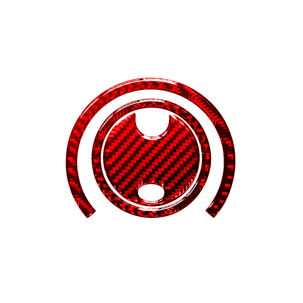 4Pcs Red Carbon Fiber CD Control Panel Cover Trim For 6 F12 F13 11-18 v