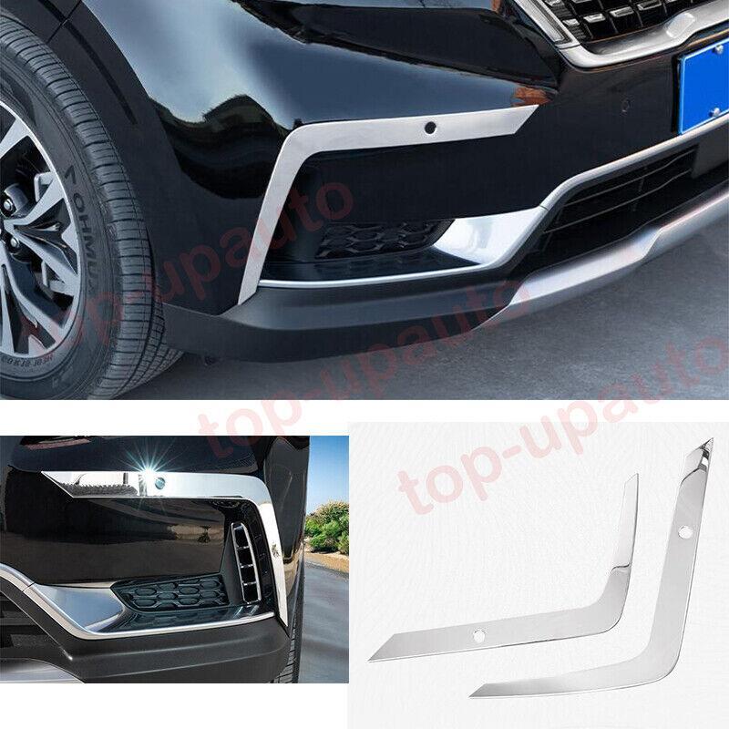 for Kia Carnival 2022-2023 steel Chrome Fog Light Lamp Eyebrow Eyelid Trim Cover