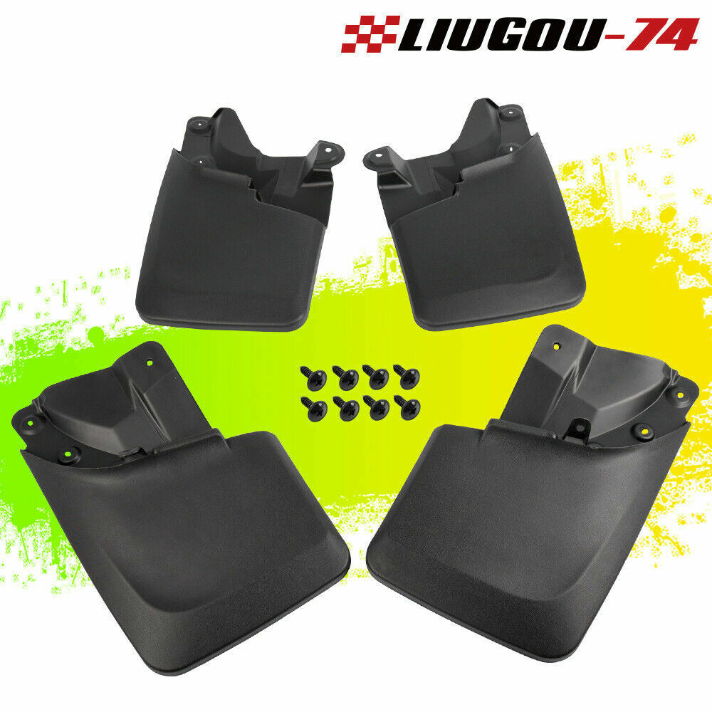 4-piece pack suitable for 16-20 for Toyota Tacoma front and rear splash guards and mudguards Q