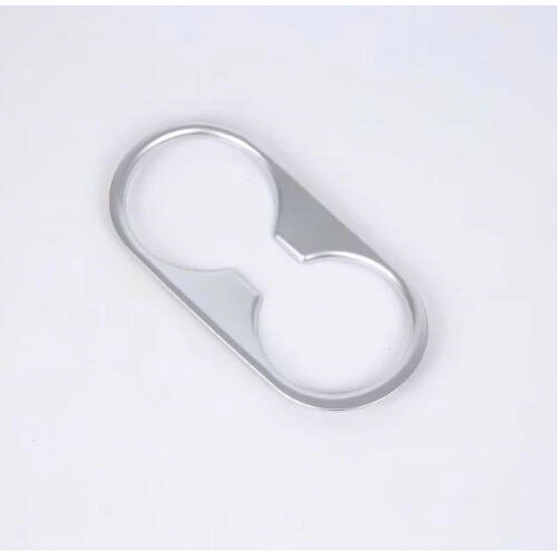 1P Matte Silver Interior Center Water Cup Holder Cover Trim for Mazda CX-3 16-18