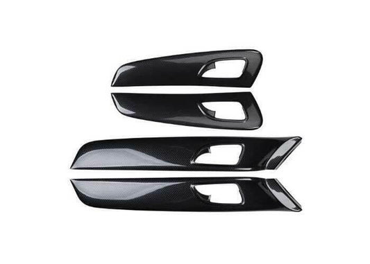 for Chevrolet for Cruze 2010-2016 Carbon Fiber Inner Door Panel Handle Frame Trim 4X